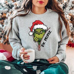 Ew People Sweatshirt, Grinch Sweatshirt, Grinchmas Sweatshirt